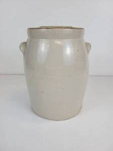 lot 103 image: Vintage French Style Lidded Crock, Unmarked