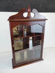 lot 149 image: Small Modern Hanging Curio Cabinet - NO SHIPPING