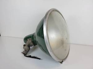lot 42 image: Vintage Green Porcelain REVERE Industrial Light with Glass Lens - NO SHIPPING