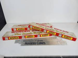 lot 267 image: Promotional Shelf Talkers - Wonder Bread and Hostess Cakes