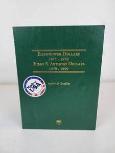 lot 23 image: Collection of Eisenhower Dollars 1971-1978 & Susan B. Anthony Dollars 1979-1999