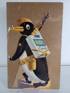 lot 34 image: Willie the KOOL Penguin Standee Advertisement