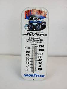 lot 348 image: Goodyear Thermometer - From Robbies Body Shop in St. James, MN