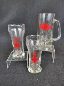 lot 435 image: Grain Belt Beer Mug with Pair of Beer Glasses