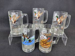 lot 438 image: Lot of (5) Schmidt Beer Glasses