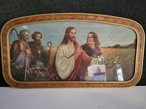 lot 457 image: Framed Lithograph of Jesus & Disciples in the Wheat Field - by Giovanni - NO SHIPPING