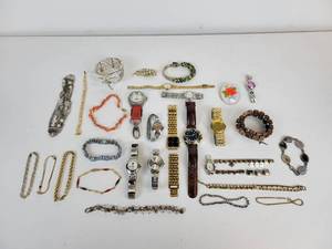 lot 504 image: Lot of Bracelets and Watches - Including Sterling Silver