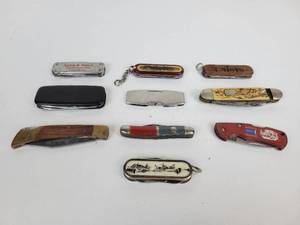 lot 524 image: Lot of (10) Pocket Knives