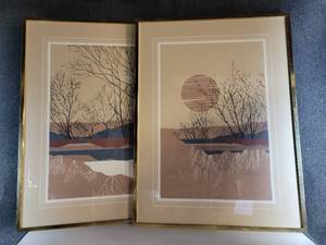lot 525 image: Pair of Large Prints by Ed - NO SHIPPING