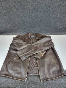 lot 542 image: Womens Medium Cherokee Brown Leather Coat