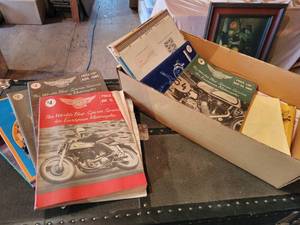 lot 395 image: Lot of Vintage Accessory Mart Catalogs for European Motorcycles