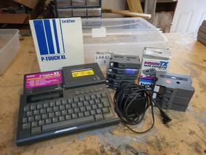 lot 51 image: BROTHER Ptouch XL Professional Labeling System  Many Cartridges