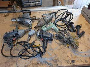 lot 52 image: Large Lot of Assorted Older Power Tools - NO SHIPPING