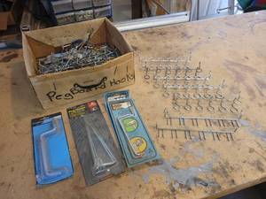 lot 77 image: Large Lot of Assorted Peg Board Hooks