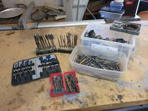 lot 84 image: Huge Lot of Assorted Spiral and Spade Drill Bits