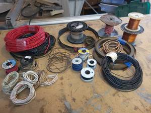 lot 83 image: Lot of Assorted Copper Wire, Copper Strapping and More