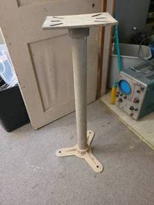 lot 90 image: Cast Iron and Steel Machine Stand - NO SHIPPING