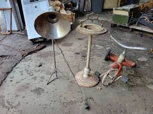 lot 156 image: Vintage CURTIS Lamp, Floor Ash Tray and MURRAY Tricycle - NO SHIPPING