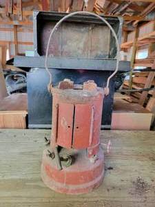 lot 157 image: Antique Steel Pressure Stove - Approx. 16 Tall without the Handle - NO SHIPPING