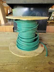 lot 159 image: Partial Spool of 4awg Copper Wire - NO SHIPPING