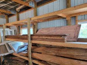 lot 240 image: (10) Recovered Tongue & Groove Boards - Approx. 13 Long x 9 Wide x 12 Thick - NO SHIPPING