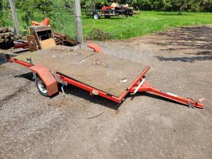 lot 245 image: Folding Utility Trailer - Approx. 96 x 52 Bed - 1000# Capacity - NO SHIPPING