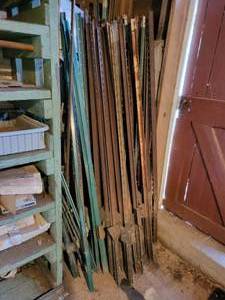 lot 250 image: (30) 6 Steel Fence Posts and (20) 4 rebar Fence Posts - NO SHIPPING
