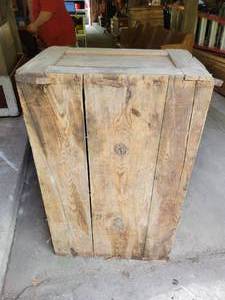 lot 251 image: Vintage Large Johnson Wood Crate - NO SHIPPING