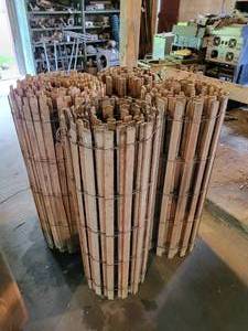 lot 262 image: (4) Rolls of 48 Wood Slat Fencing - NO SHIPPING