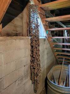 lot 270 image: Pair of Ford 8N Rear Wheel Tractor Chains - NO SHIPPING