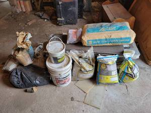 lot 274 image: Bag of Cement, Joint Sand, paver Base Sand, Shingles and Siding - NO SHIPPING