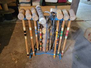 lot 296 image: Croquet Set - NO SHIPPING