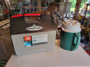 lot 297 image: Playmate 30 Can Cooler and Water Jug - NO SHIPPING