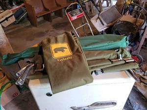lot 302 image: (2) Grizzly Canvas Camping Cots - NO SHIPPING