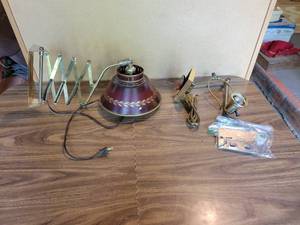 lot 363 image: 1970s Metal Wall Extension Lamp and Wall-Mount Articulated Arm Lamp