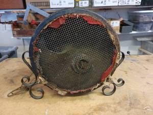lot 1005 image: Antique Speaker - Steel Enclosure