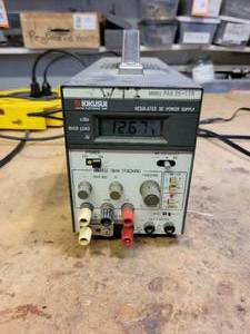 lot 1019 image: KIKUSUI Regulated DC Power Supply - Model No. PAB 25-1TR - Powers On