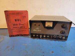 lot 1037 image: WRL Globe Scout Model 680A Transmitter with Manual - Powers On
