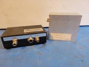 lot 1082 image: Microwave Nodules Ltd 1296Mhz Low Noise Receive Converter - Model No. MMK1296 and Uplink Model 1268144