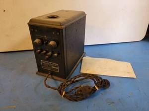 lot 1103 image: Majestic Super B Current Supply - Grigsby, Grunow and Hinds Co. - Includes Instructions and the Envelope States Works Well - Untested