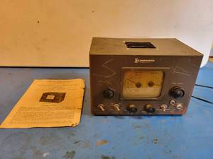lot 1136 image: Echophone Model No. EC-1A Radio - WW2 Era - Does NOT Power On - Includes Instructions