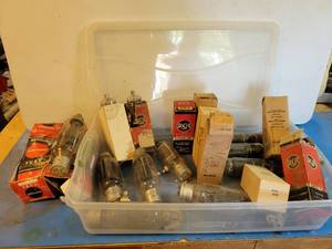 lot 1158 image: Lot of Large Vacuum Tubes - See Description for Details