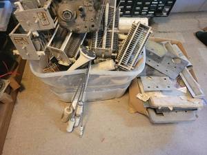 lot 1234 image: Tote and Box FULL of Radio Parts and More