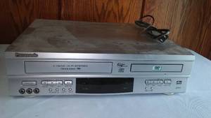 lot 18 image: Panasonic DVR, VHS Combo Player.