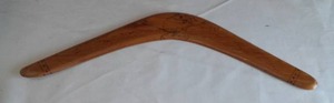 lot 21 image: Authentic Vintage Boomerang,