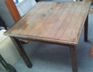 lot 158 image: Vintage Wood Table