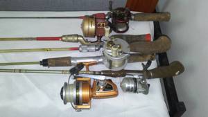 lot 168 image: Rods & Reels (5) Complete.