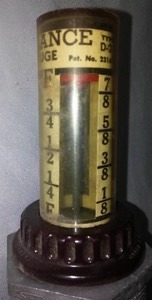 lot 183 image: Vintage At-a-Glance fuel Gauge
