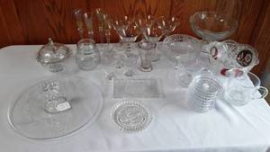 lot 301 image: Crystal Glassware Dcor and More.