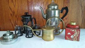 lot 304 image: Coffeetea pots and more.